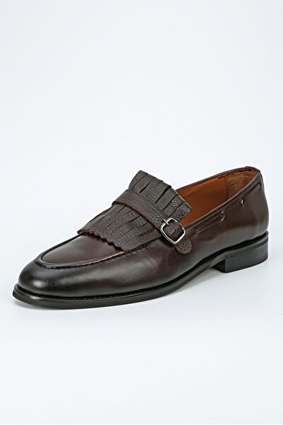 Byterre Belmonte Men's Genuine Leather Handmade Brown Men's Loafers