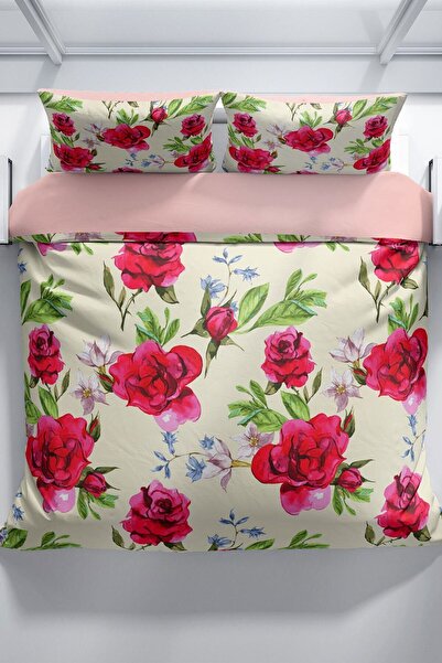 PerlaSera Σετ Παπλωματοθήκη Aqua 3d Cotton Satin Διπλό