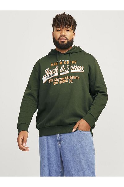 Jack & Jones Plus Kapuzenpullover Plus Logo Kapuzenpullover