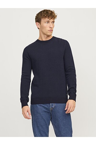 Jack & Jones Strickpullover mit Rundhals Einfarbig Strickpullover mit Rundhals