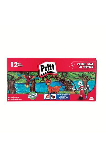 Pritt 12 لونًا من طلاء الباستيل
