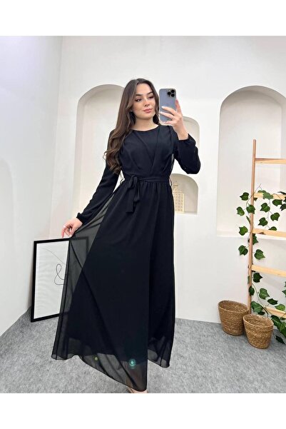 RACE FASHİON Μακρύ φόρεμα σιφόν με παπιγιόν στη μέση, RC6014