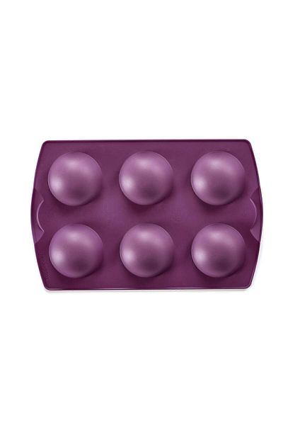 Tupperware Silicone 6-Piece Round Mold Purple