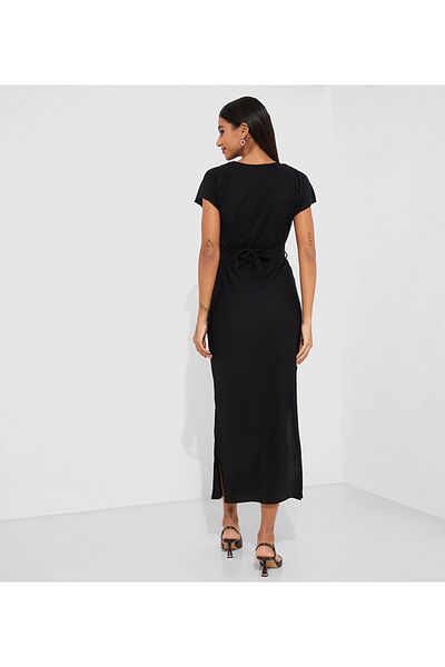 Aila Black Women's Long dress