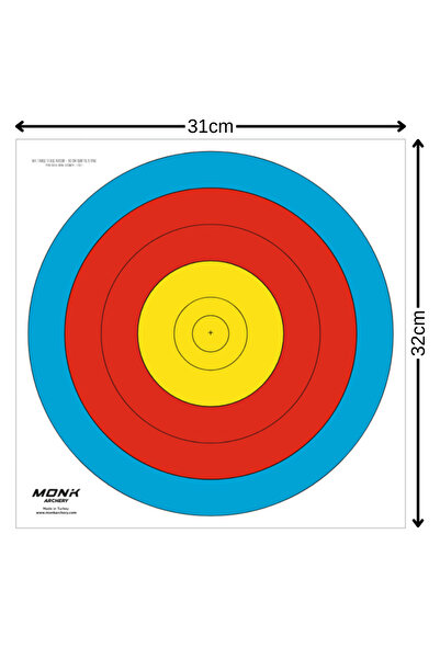 MONK HEDEF KAĞIDI 60 CM 5 HALKA 10'LU PAKET