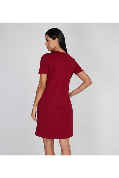 Aila Women's Sleepwear Red Dress