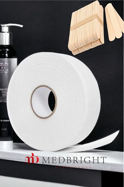 MEDBRIGHT 80 Meter Roll WAxing Cloth - WAxing SpAtulA