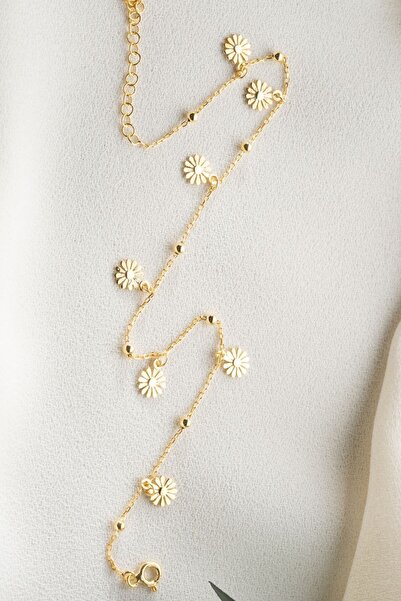 Silvano Jewelry 925 Ayar Gümüş Gold Figürlü Halhal