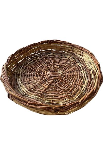 GÜVEN Wicker Rack Grocery Beef Egg Basket - Without Handle, 40*37 cm