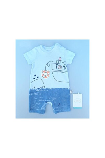Tongs Baby Baby Boy Gemlik Jumpsuit Blue