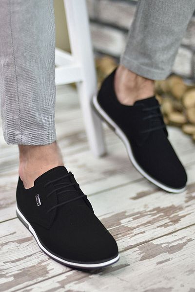 Riccon Schwarz-Weiß Herren Casual0012211