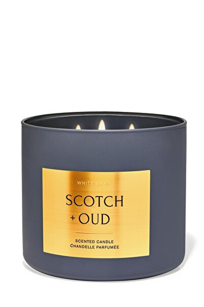 Bath & Body Works Scotch & Oud Büyük Mum 411 G