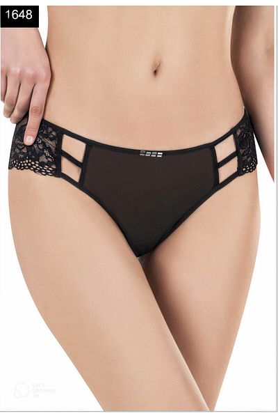 X-Lady 1648 Lacy Fancy Sexy Panties Black