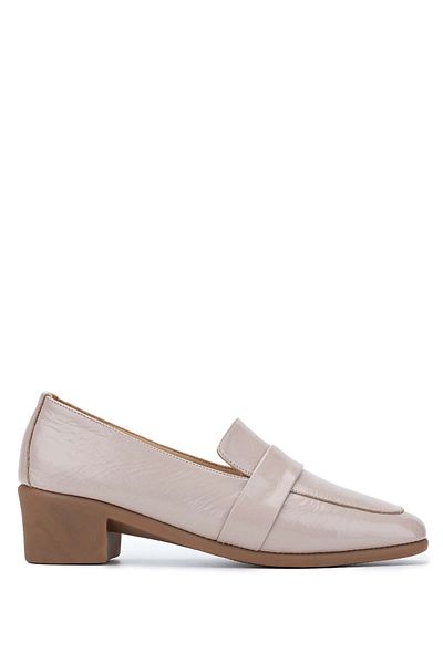 Tamer Tanca Genuine Leather Mink Patent Leather Women's Heeled Shoes