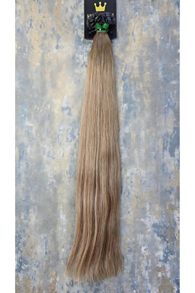 HalitCan HairKing 55 Cm Gerçek İnsan Saçı 200 Adet 120Gr. (10.1 Açık Sarı Kül...