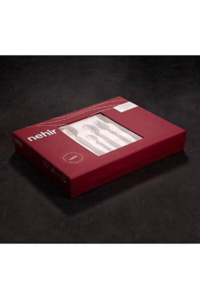 Nehir Lalezar Titanium Gold 72 Pieces - Boxed Fork and Spoon Bias Set