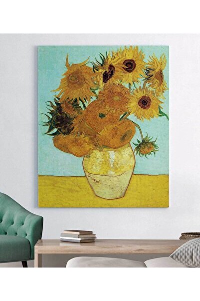 VeraStore Vincent Van Gogh - Yağlıboya Ayçiçeği Kanvas Tablo
