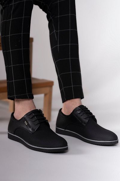 Riccon Black Printed Men's Casual Shoes0012682