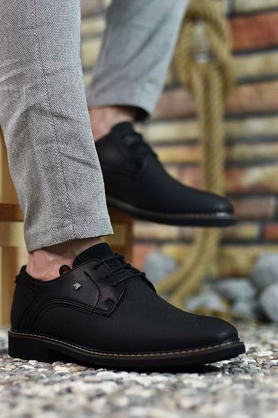 Riccon Black Black Men's Casual Shoes0012146