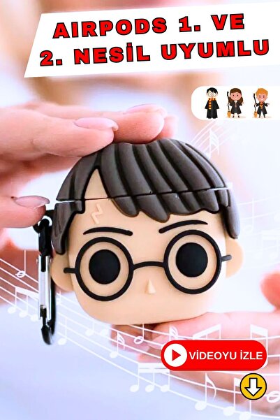 EWEC 1. ve 2. Nesil Uyumlu Harry Potter Figürlü Darbe Emici Silikon Kulaklık ...