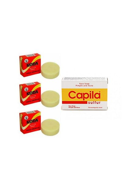 Koza Set of 3 Sulfur Soap + Capila Sulfur Soap