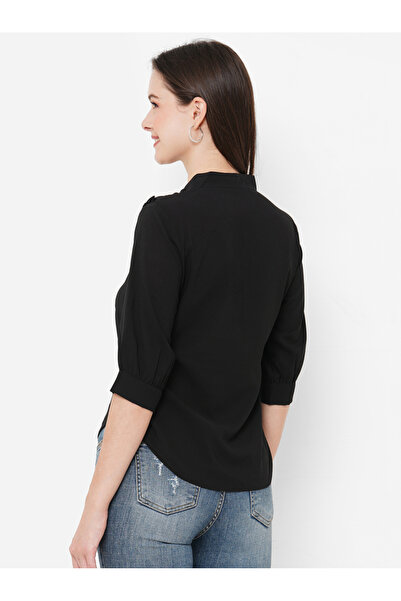 Mish By Styli Ruffled Neckline Georgette Top