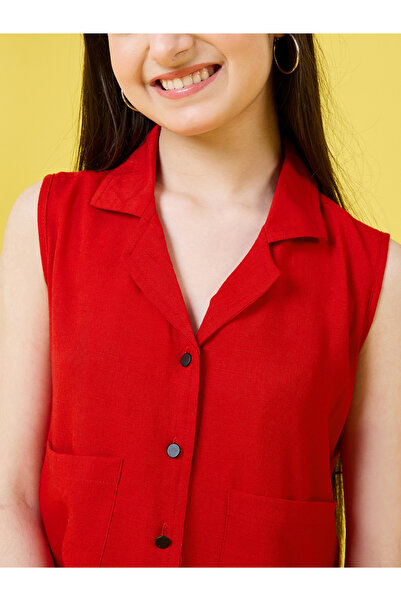 Stylo Bug By Styli Solid Pocket Detail Top & Straight Pants Set