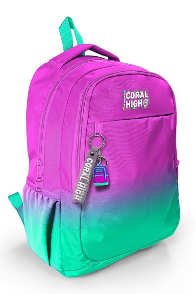 Coral High Set de 3 genți de școală - pentru nutriție și suport pentru stilouri