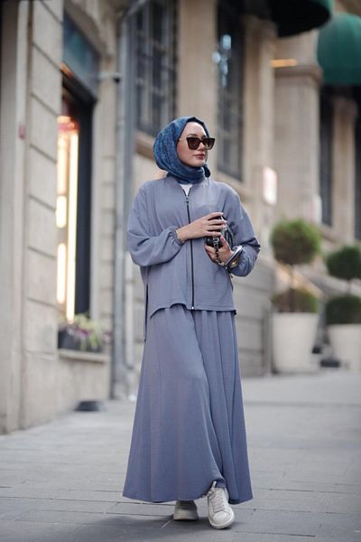 NS Moda Costum Eflin Gri Model-518