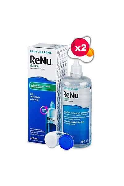 Renu Bausch & Lomb 360 ml Contact Lens Solution X2