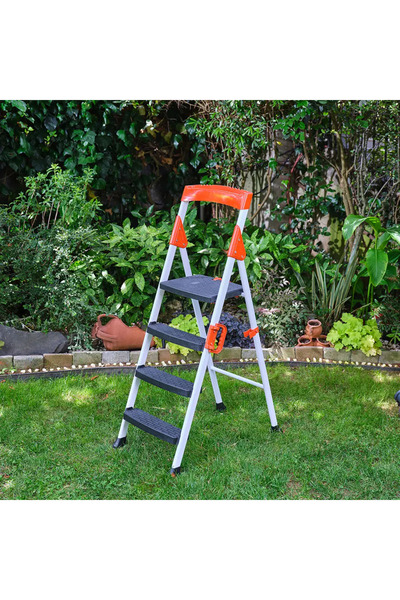 Kanat PROMAX GALVANİZLİ PLASTİK BASAMAKLI MERDİVEN 3+1