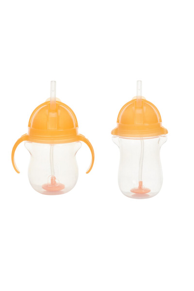 Munchkin Orange 6 Months+207 ml and 12 Months+297 ml Click Lock Spout Drinkin...