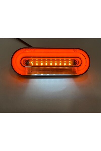 OSCAR OTOMATİV NEONLU SİNYALLİ YERE BAKAN FÜME YAN LAMBA 12-24 V 1 ADET