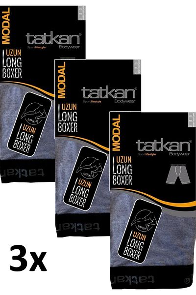 MYS GRUP TEKSTİL Ανδρικό Smoked Modal Combed Cotton Boxer Σετ 3 τεμαχίων / TATKAN