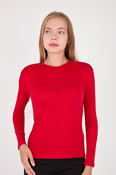 Emsey Ayakkabı & Giyim Viscose Lycra Long Sleeve Crew Neck HijabBody- Black White Blue Red Pink Skin Color