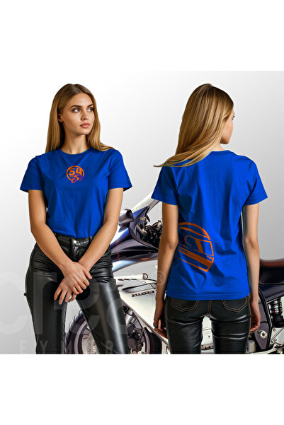 Crea Eymer Wear Toprak motocikl 54 Premium Kobalt plava plava majica - 100% p...