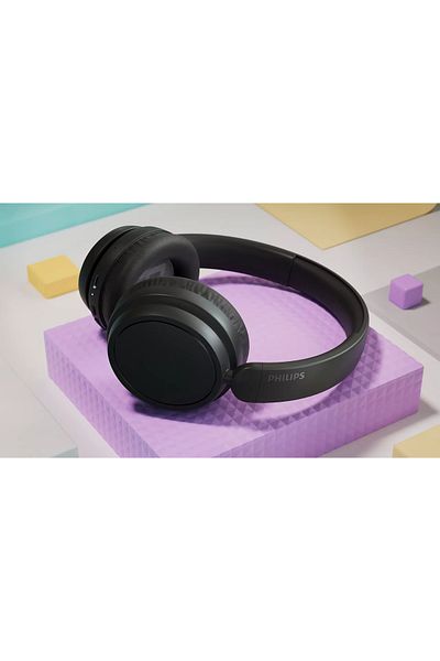 Philips Tah5209bk Căști fără fir peste ureche Bluetooth 5.3 65 de ore Timp de redare Negru