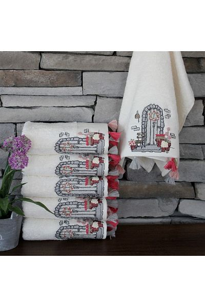 Dantela Βαμβακερό 50x90cm Σετ πετσετών χεριών 6 τεμαχίων - Κωδικός 8950