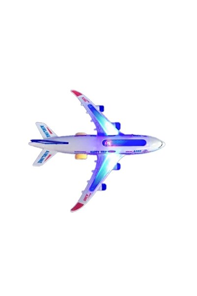 Genel Markalar Pilli Işıklı Sesli Uçak Airbus Pilli Oyuncak sdgnh 1038993