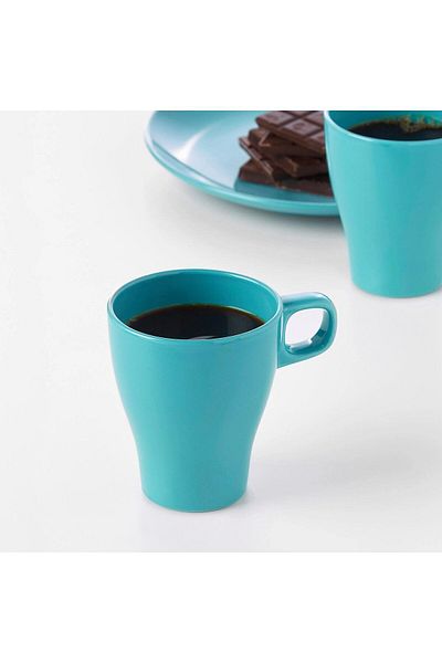 IKEA FÄRGRIK turquoise 25 cl mug