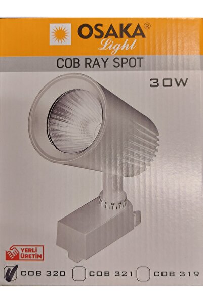 Osaka Light 30watt 3000kelvin Gün Işığı Sarı Işık Cob Led Beyaz Kasa 2700lüme...