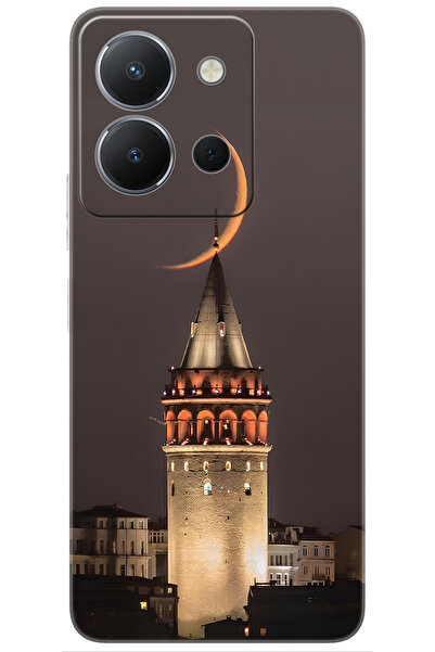 vivo Y36 (V2247) Uyumlu Kılıf Desen Baskılı Silikon Galata Kulesi STK:673 CP-...