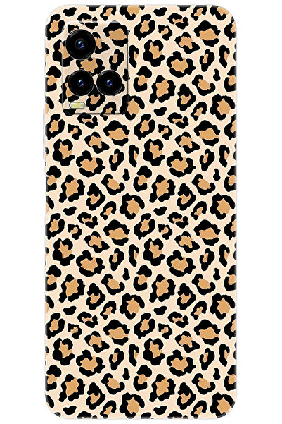vivo Y21 / Y21S / Y32 / Y33S Uyumlu Kılıf Desen Baskılı Silikon Leopar Desen ...