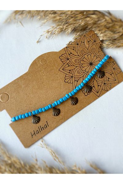 Atölye Merdiven Authentic Anklet with Sequin and Dangle