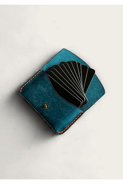 Safir Leather Ιταλική Pueblo Minimal Δερμάτινη θήκη για κάρτες