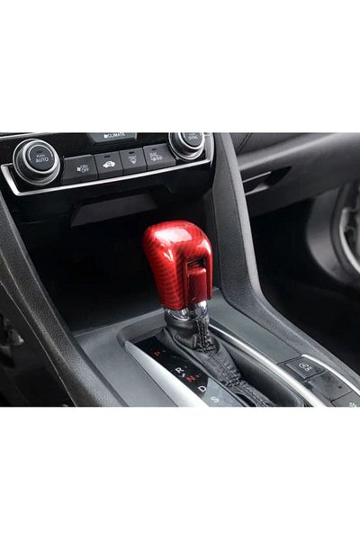 AYZ GARAGE Honda Civic Fc5 Carbon Red Gear Shift Cover Set of 3