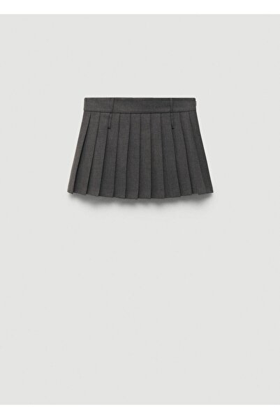 MANGO Woman Ekose mini etek