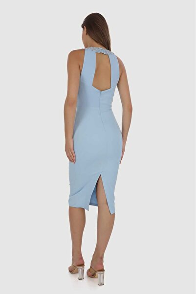 SUSEB El İşi  Boncuk Detaylı Drapeli Elbise