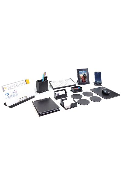 prozenis Pr3711 Desktop Full Set 11 Piece Pen Holder Note Holder Organizer Office Set