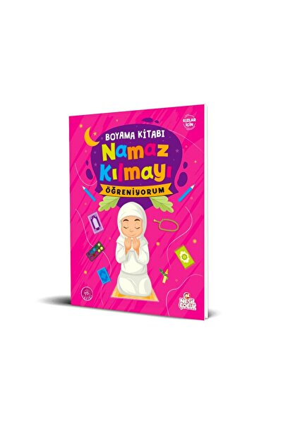 Nesil Çocuk Yayınları Boyama Kitabı - Namaz Kılmayı Öğreniyorum (Kız)